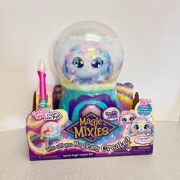 Magic Mixies Magical Misting Crystal Ball Interactive 8" Mixes Blue Plush Toy - Picture 2 of 9